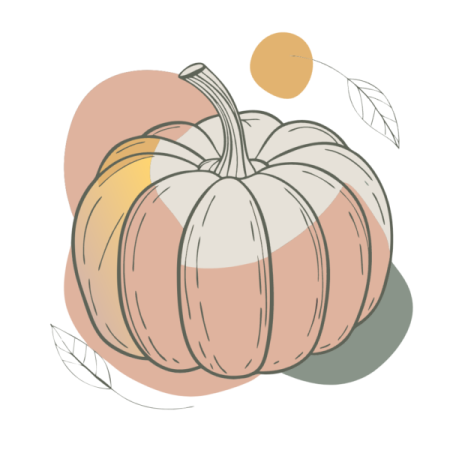 an illustration of a pumpkin