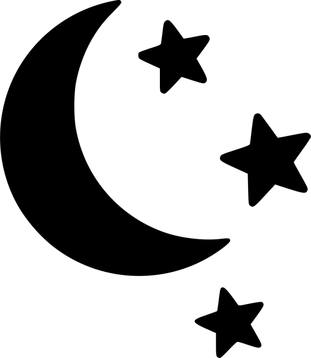 a crescent and stars