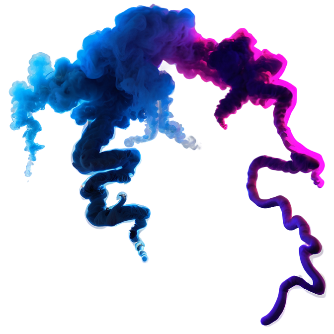 two colored smokes