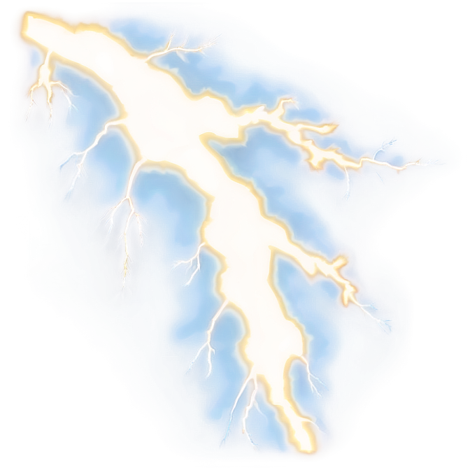 a drawing of a lightning