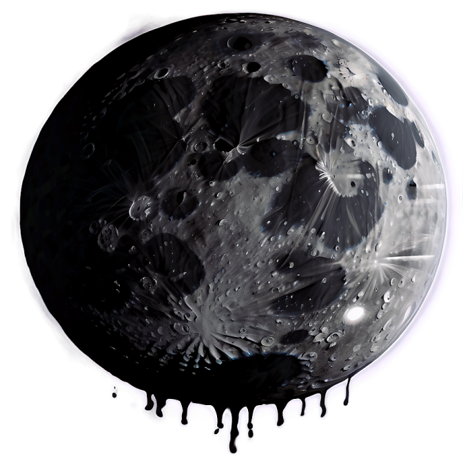 a black and white picture of the moon