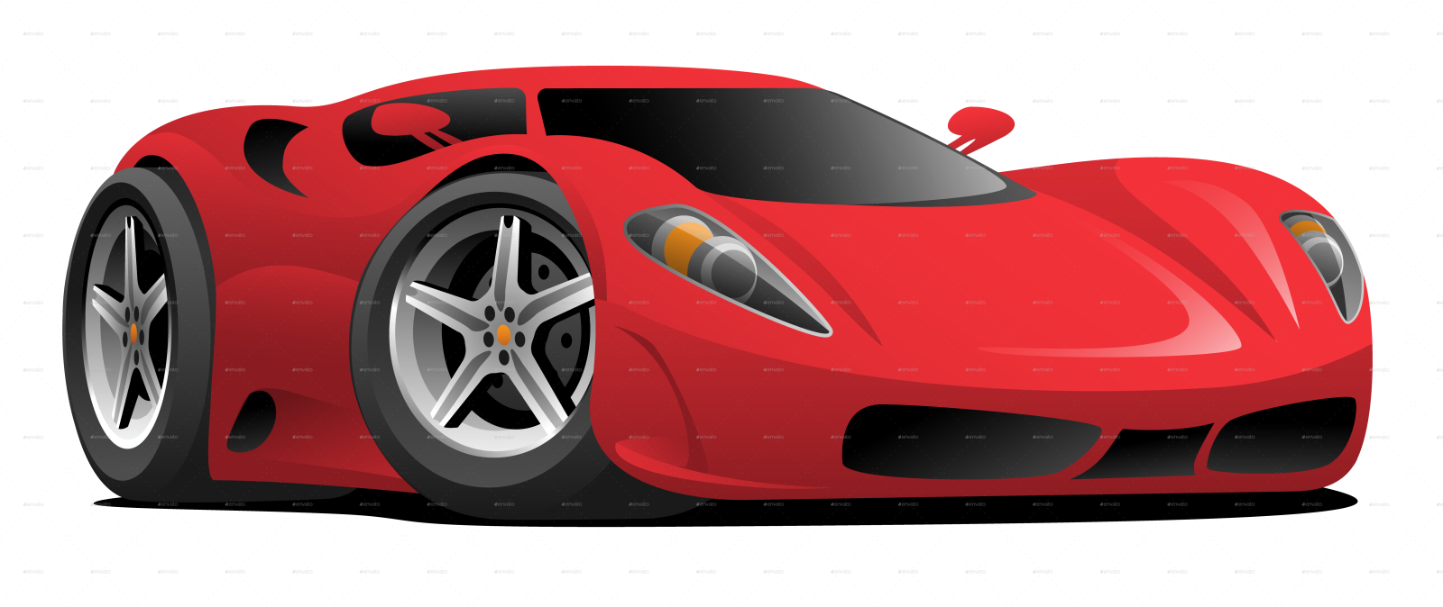 a red sports car