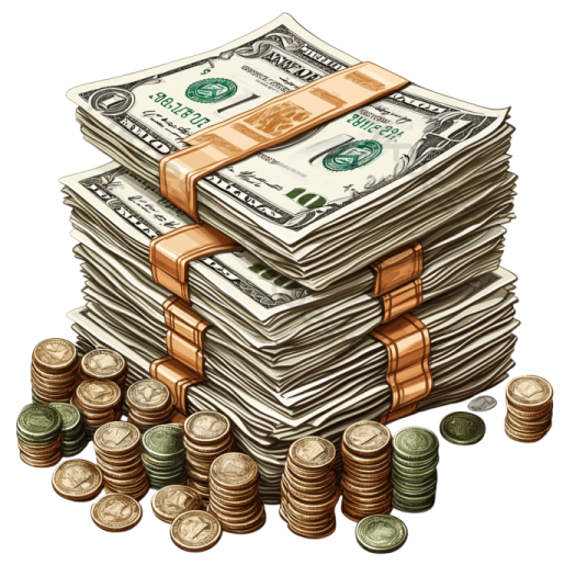a stack of money