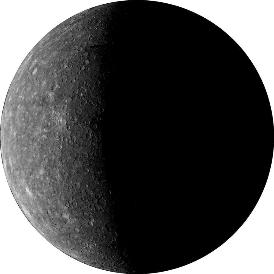 an image of the moon in black and white