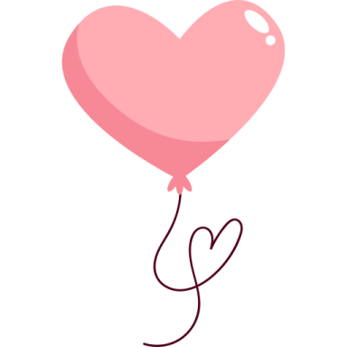 a pink heart shaped balloon