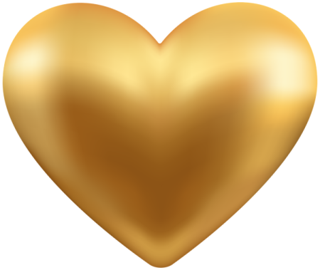a gold heart
