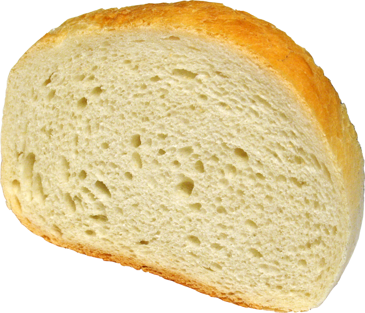 a loaf of bread on a white background