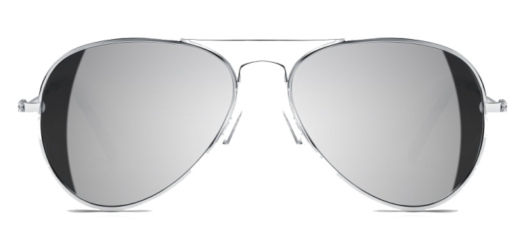 a pair of sunglasses on a white background