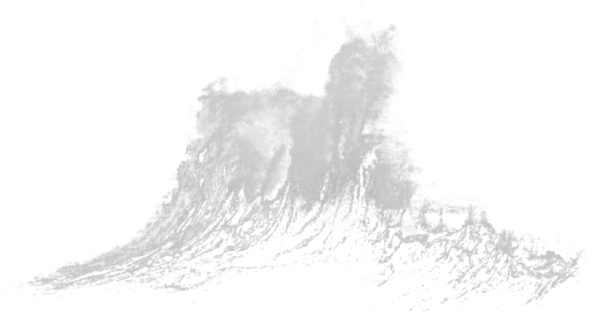 a black and white drawing of a wave