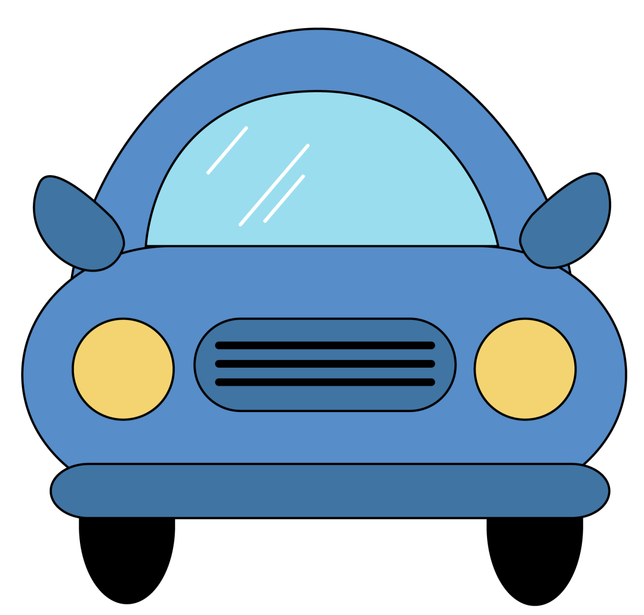 a blue car