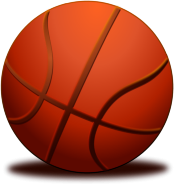 a red basketball ball on a white background