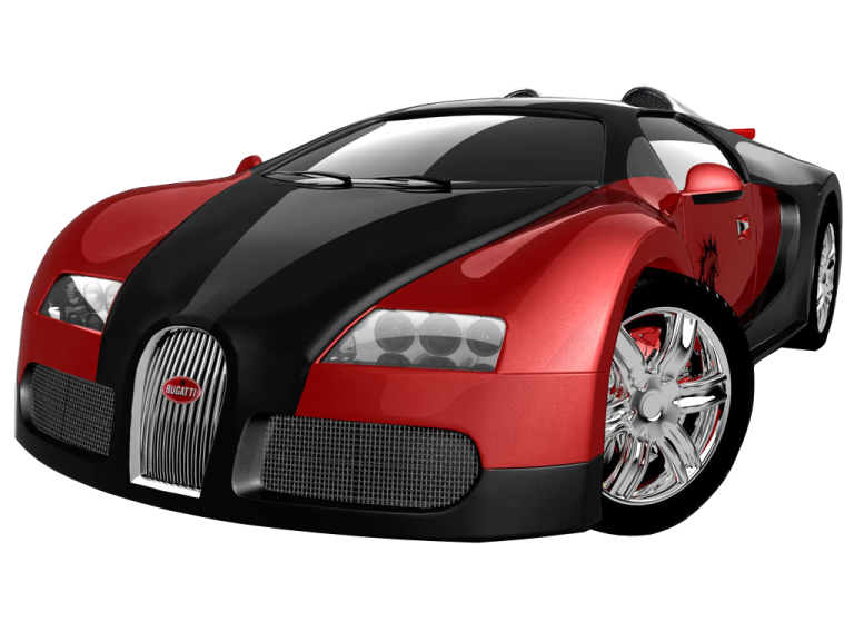 an image of a red and black car