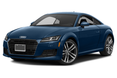 a blue audi car on white background