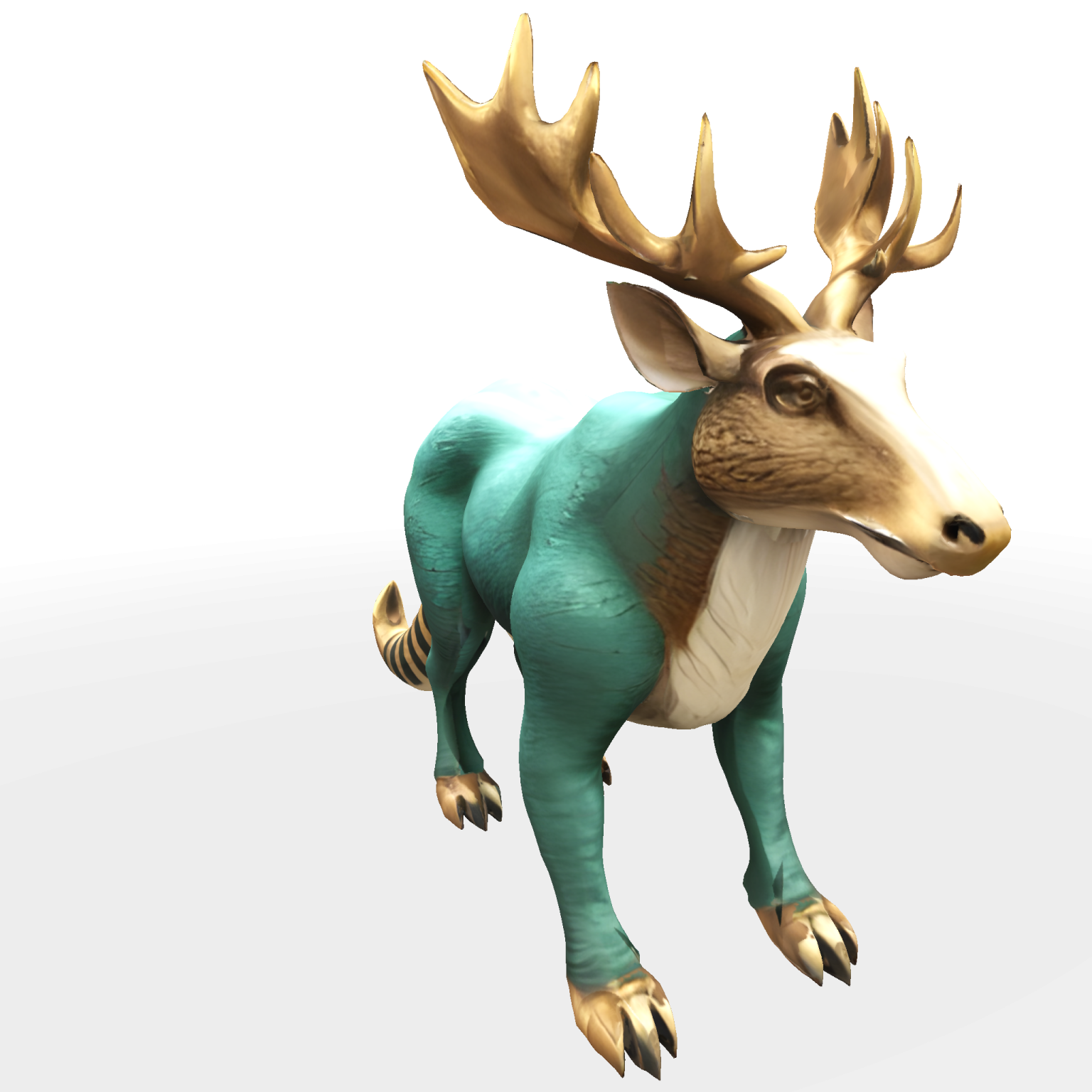 a 3d model of a moose