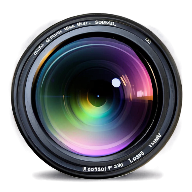 a camera lens on a white background