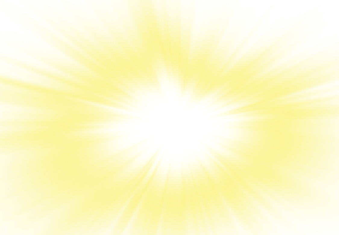 a bright yellow sun burst on a white background