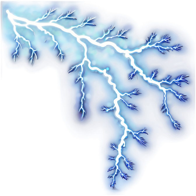 a lightning bolt on a white background
