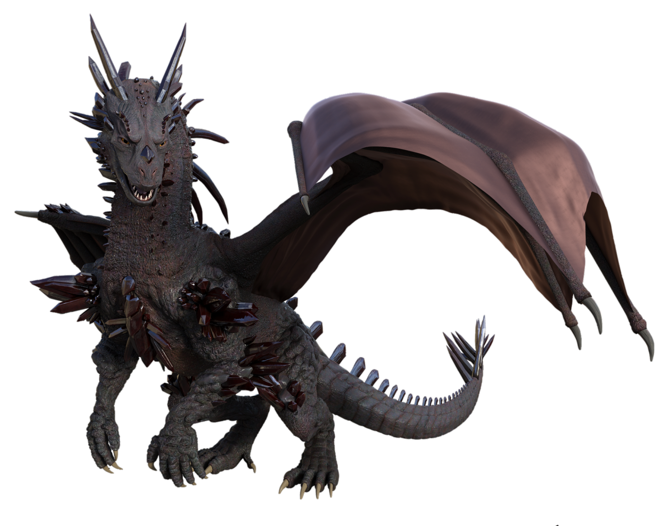 a dragon flying through the air with its mouth open