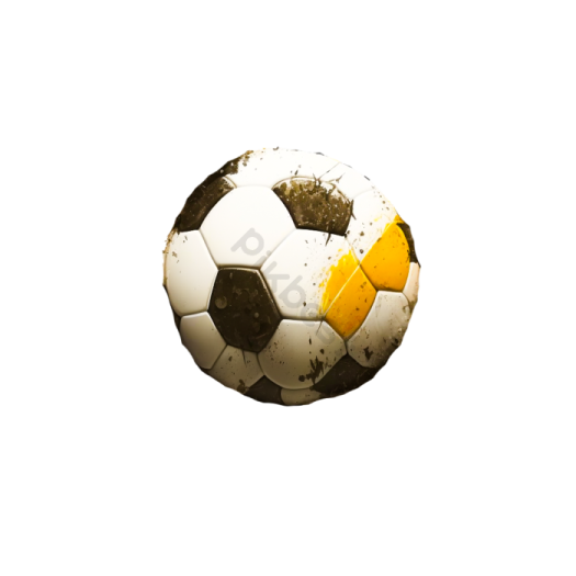 a soccer ball on a white background