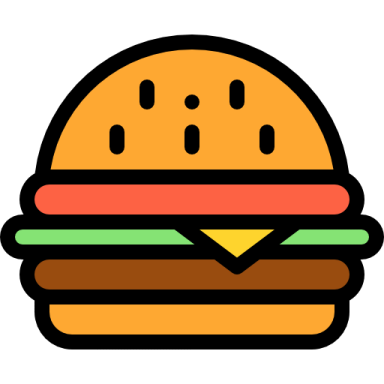 a hamburger with cheese on it