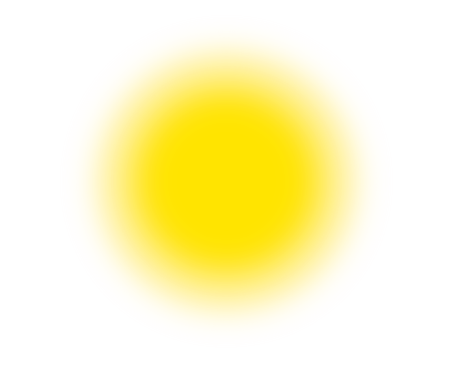 a yellow sun on a white background