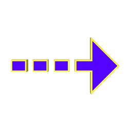 a blue arrow pointing to the right