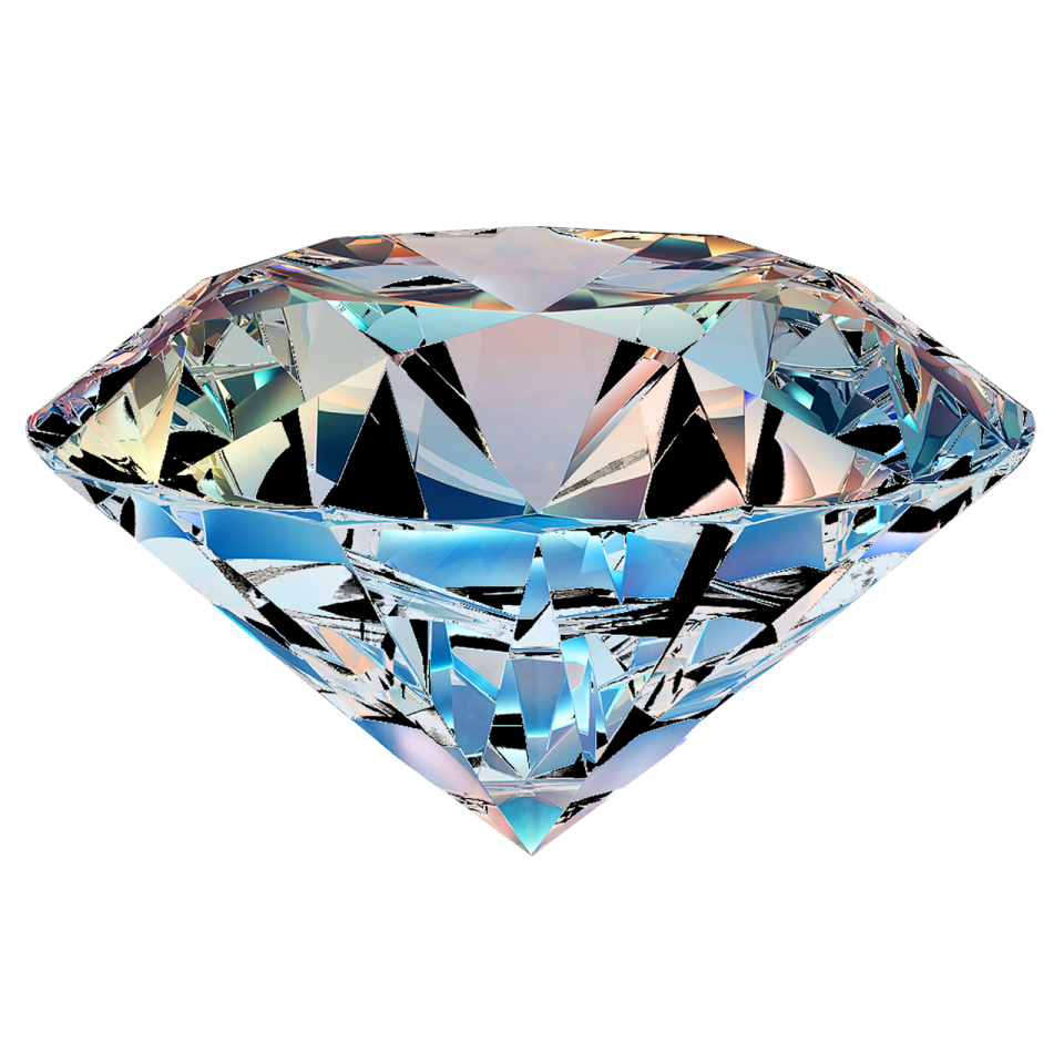 a diamond on a white background