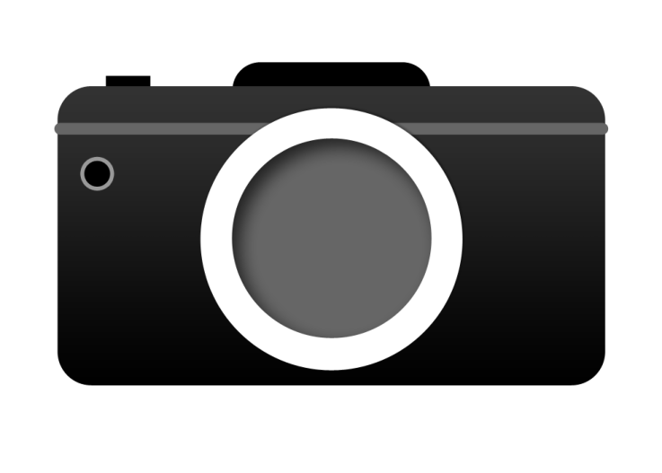 a black and white photo camera