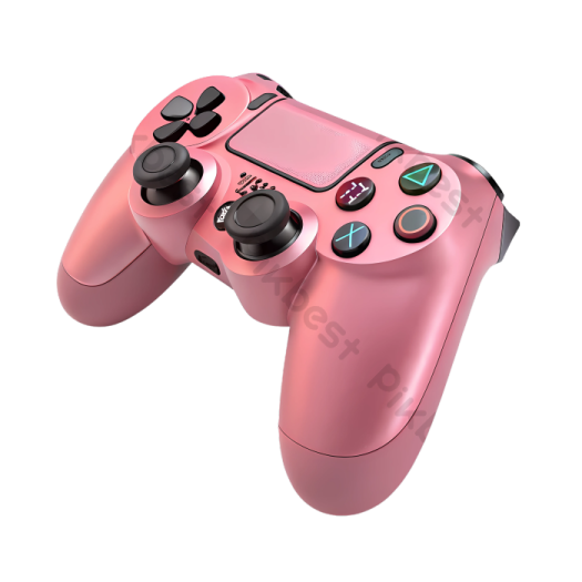 an image of a pink playstation controller
