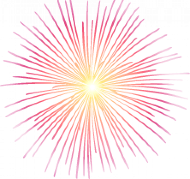 a colorful fireworks on a white background