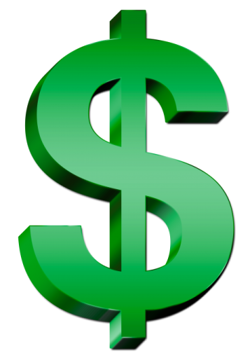 a green dollar sign