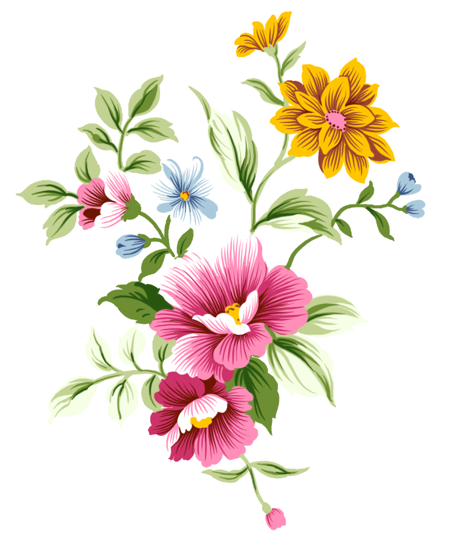 a bouquet of flowers on a white background