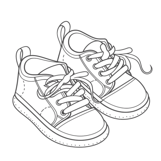 a pair of shoes on white background