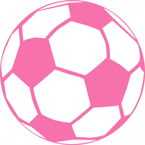 a pink soccer ball on a white background