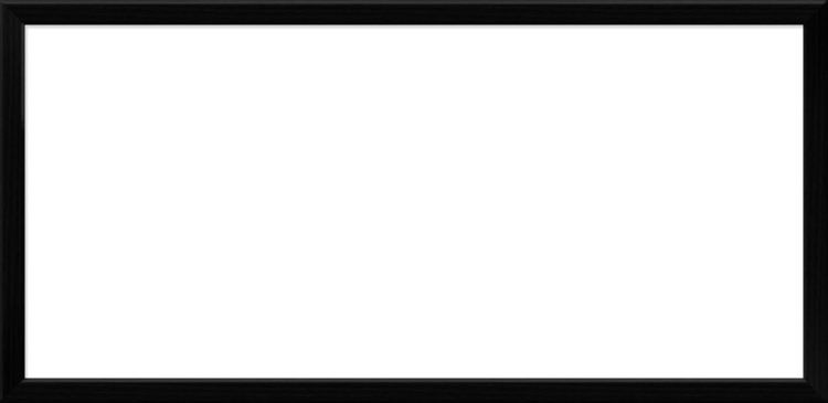 black picture frame isolated on white background photo