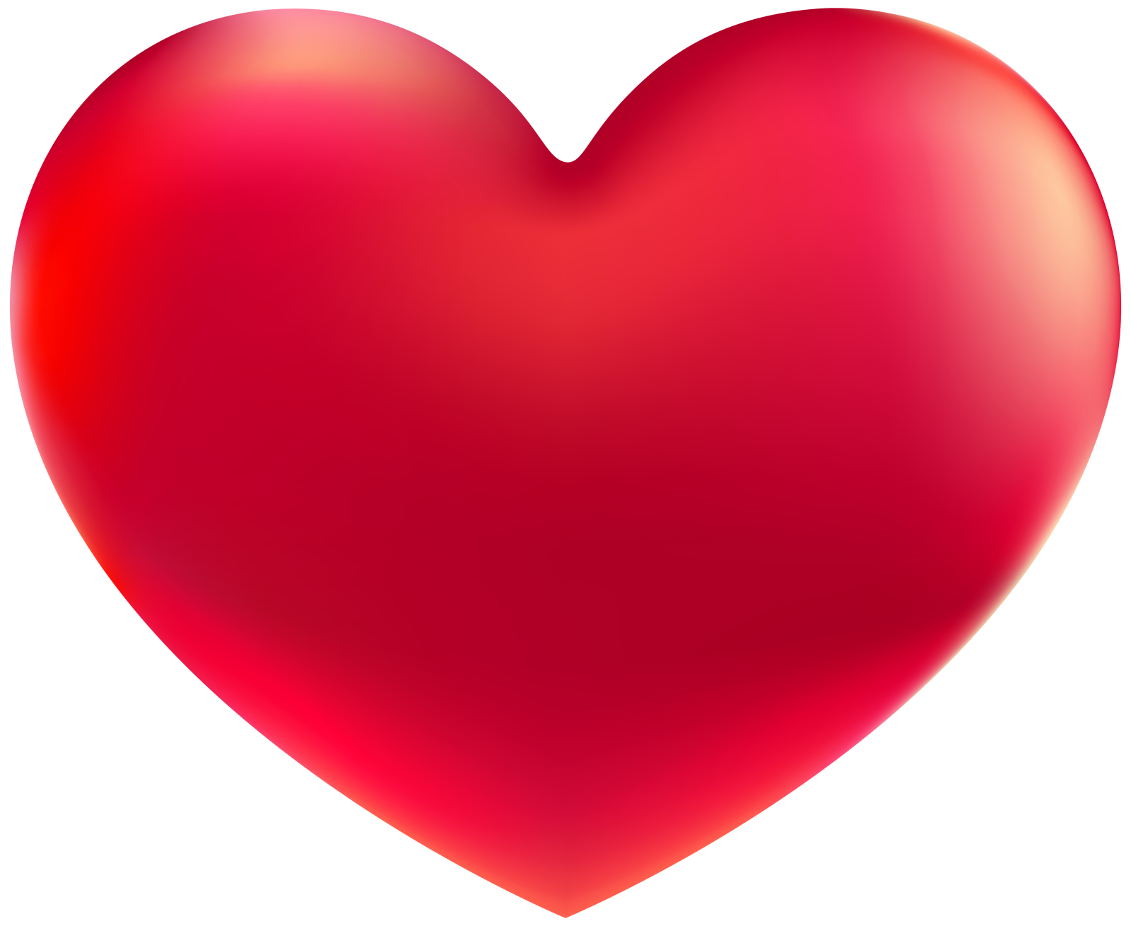 a red heart on a white background