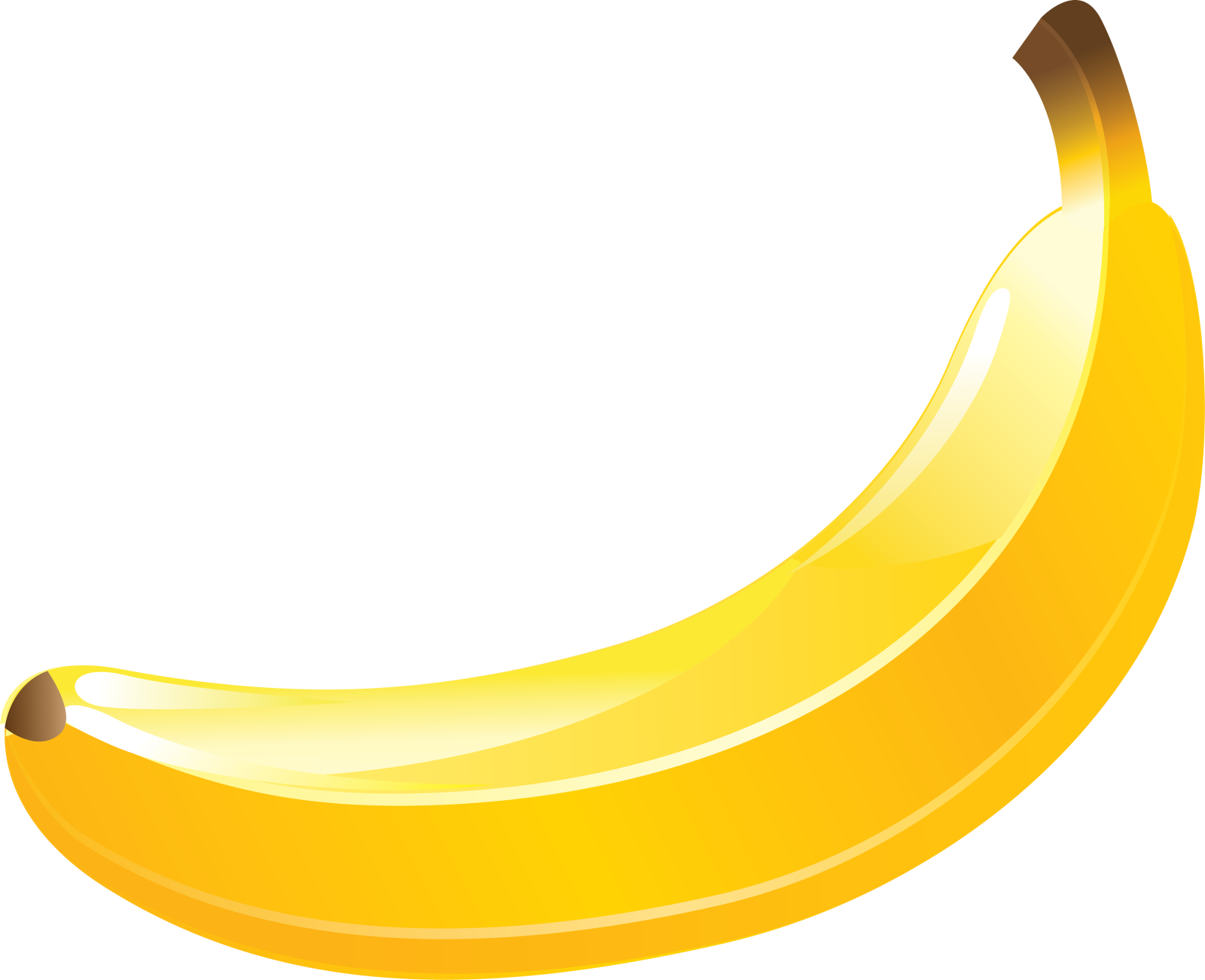 the banana is yellow