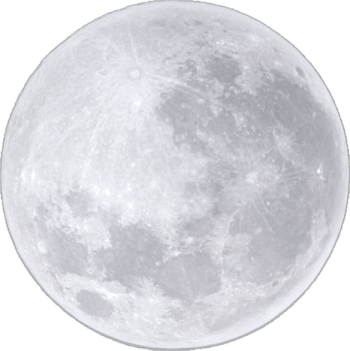 a full moon on a white background