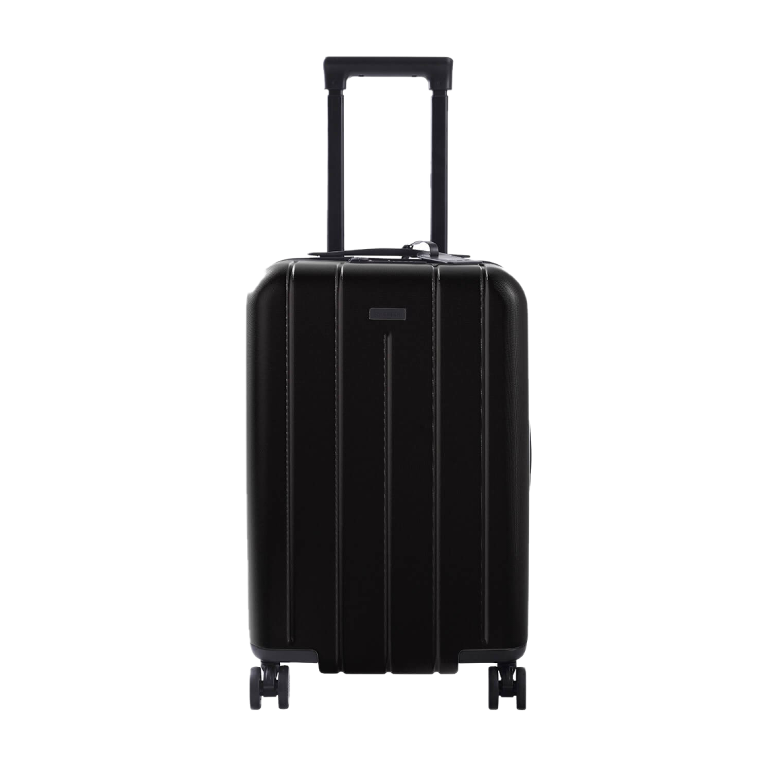 a black suitcase on wheels