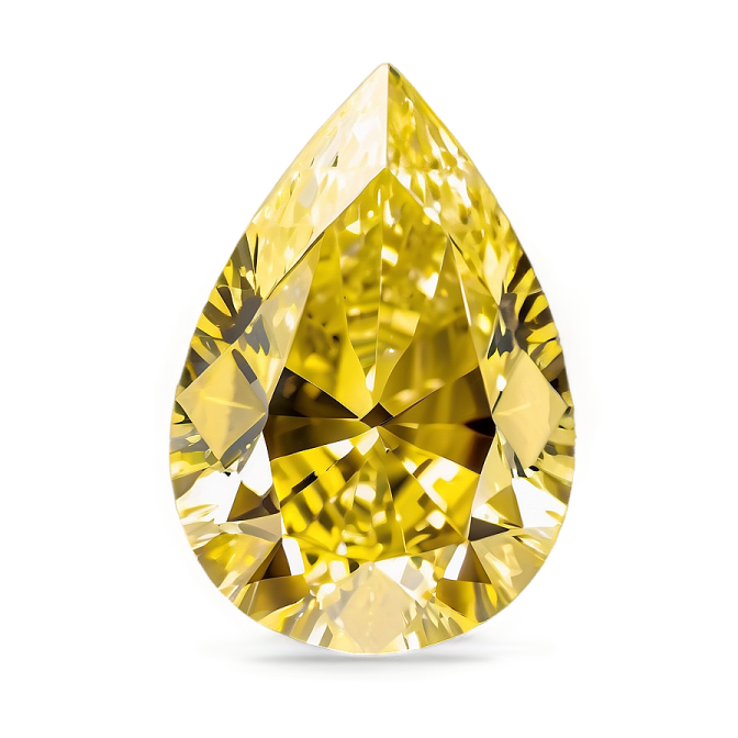 a yellow diamond on white background