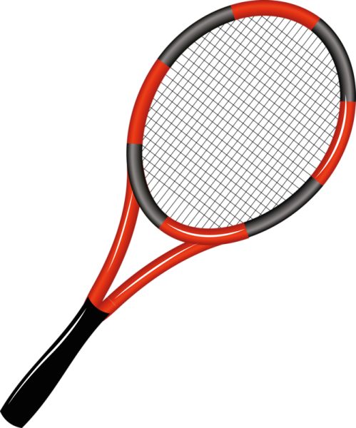 a tennis racket on a white background