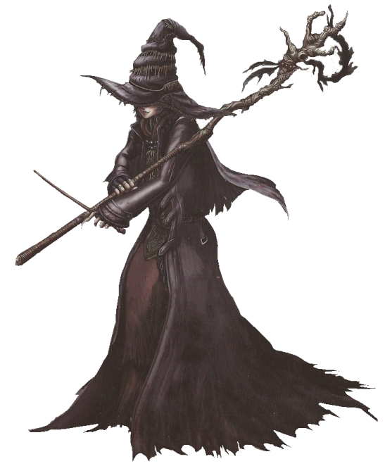 a drawing of a witch holding a broom