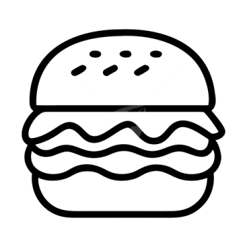 a hamburger icon on a white background