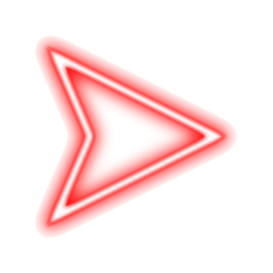 a red arrow icon on a white background