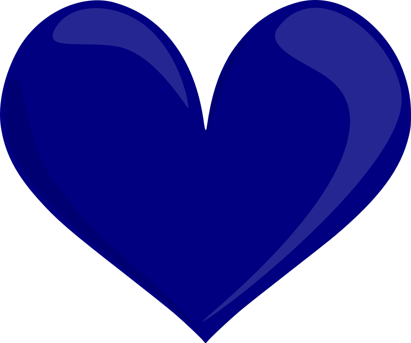 a blue heart