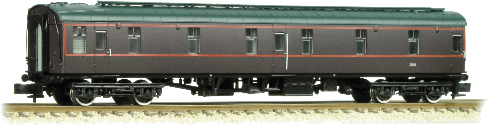 a model of a train car on a track
