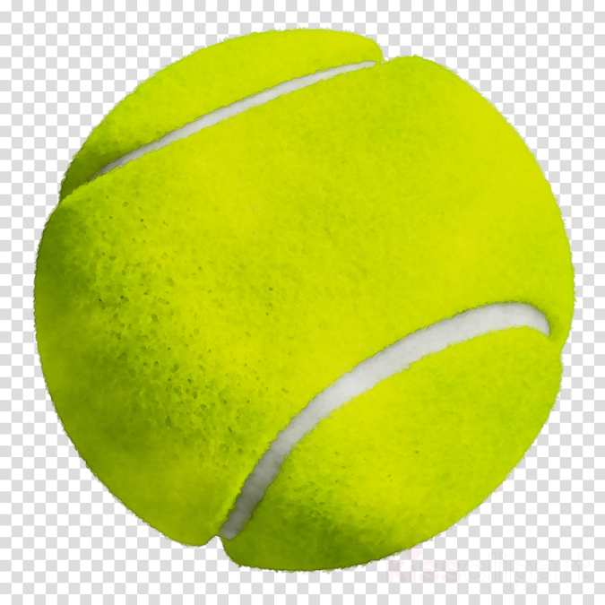 a tennis ball on a transparent background