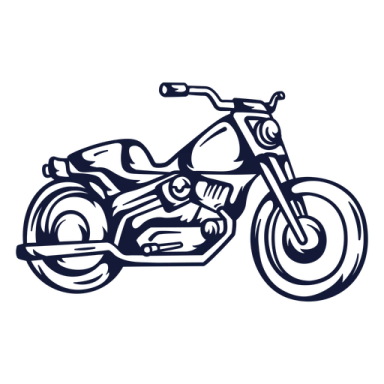a black and white drawing of a motorcycle