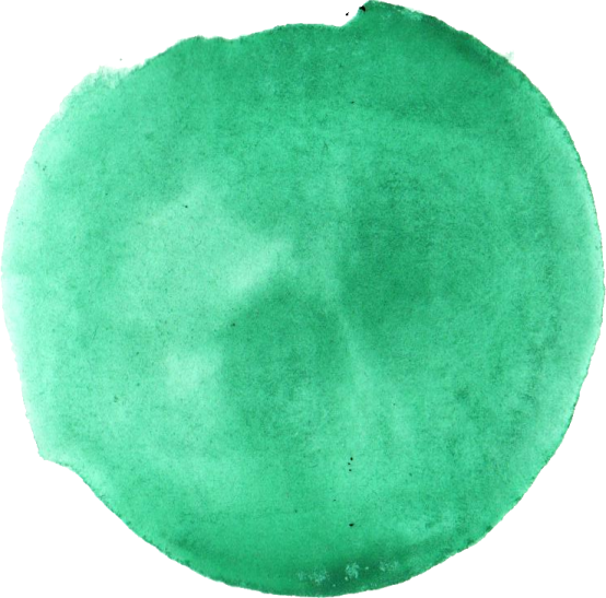 a green watercolor stain on a white background