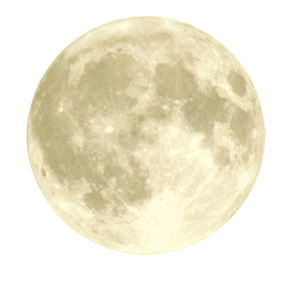 a full moon on a white background